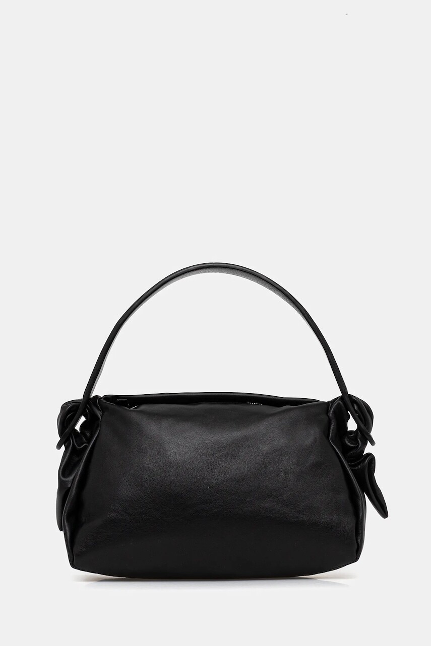 Kožená kabelka Kenzo čierna farba, FF62SA828L01