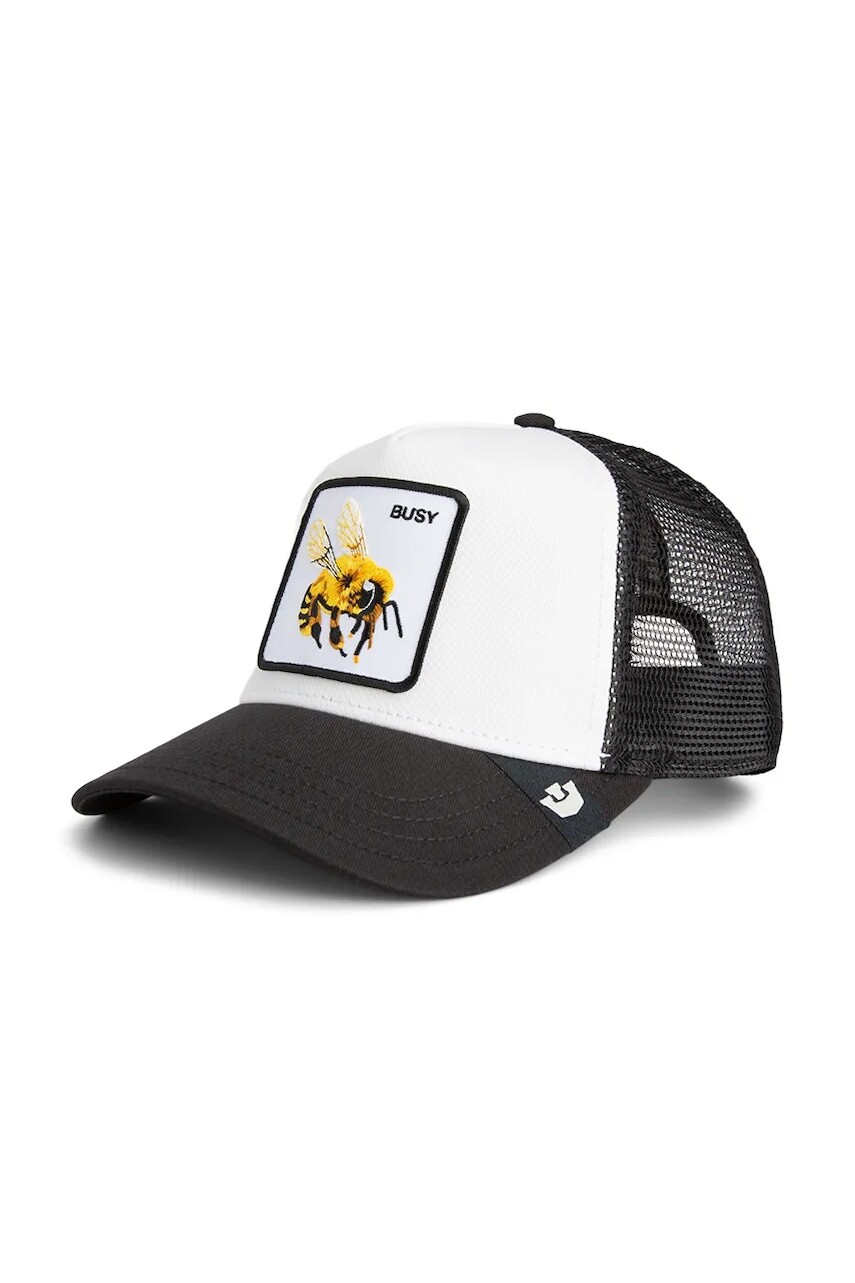 Šiltovka s prímesou bavlny Goorin Bros The Busy Bee biela farba, 101-2420