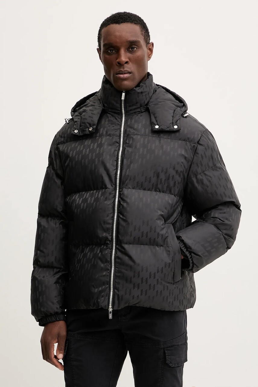 Bunda Karl Lagerfeld čierna farba, zimná, 554504.505016