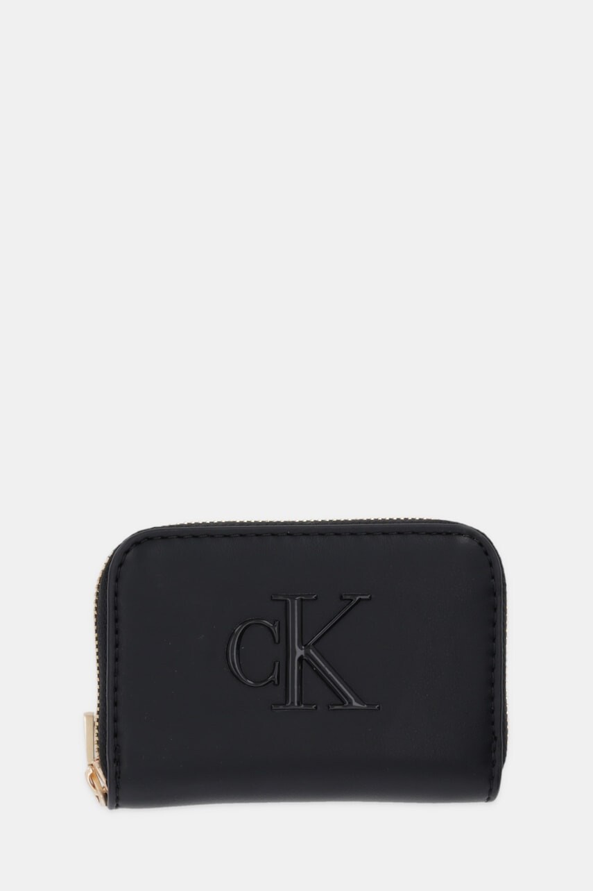 Peňaženka Calvin Klein dámska, čierna farba, LV04F1154G