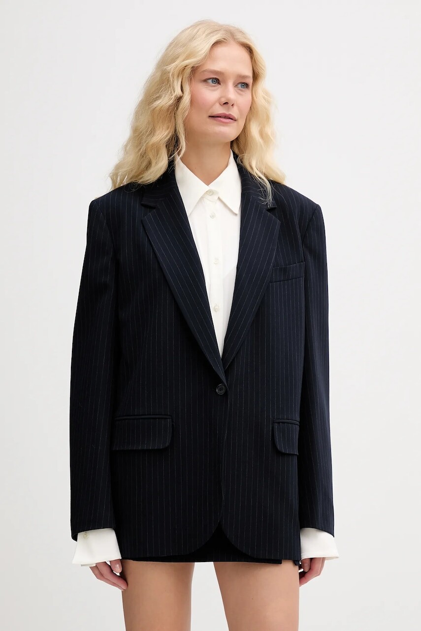 Sako Aniye By tmavomodrá farba, jednoradové, vzorované, 181196