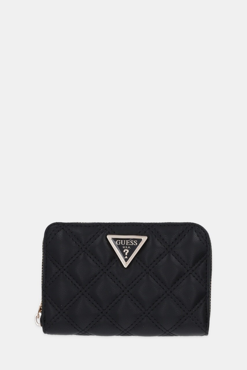 Peňaženka Guess GIULLY dámska, čierna farba, SWQG96 73140