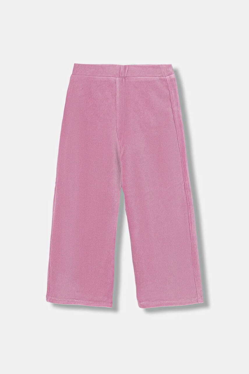 Nohavice United Colors of Benetton ružová farba, jednofarebná, 4DZBGF01E