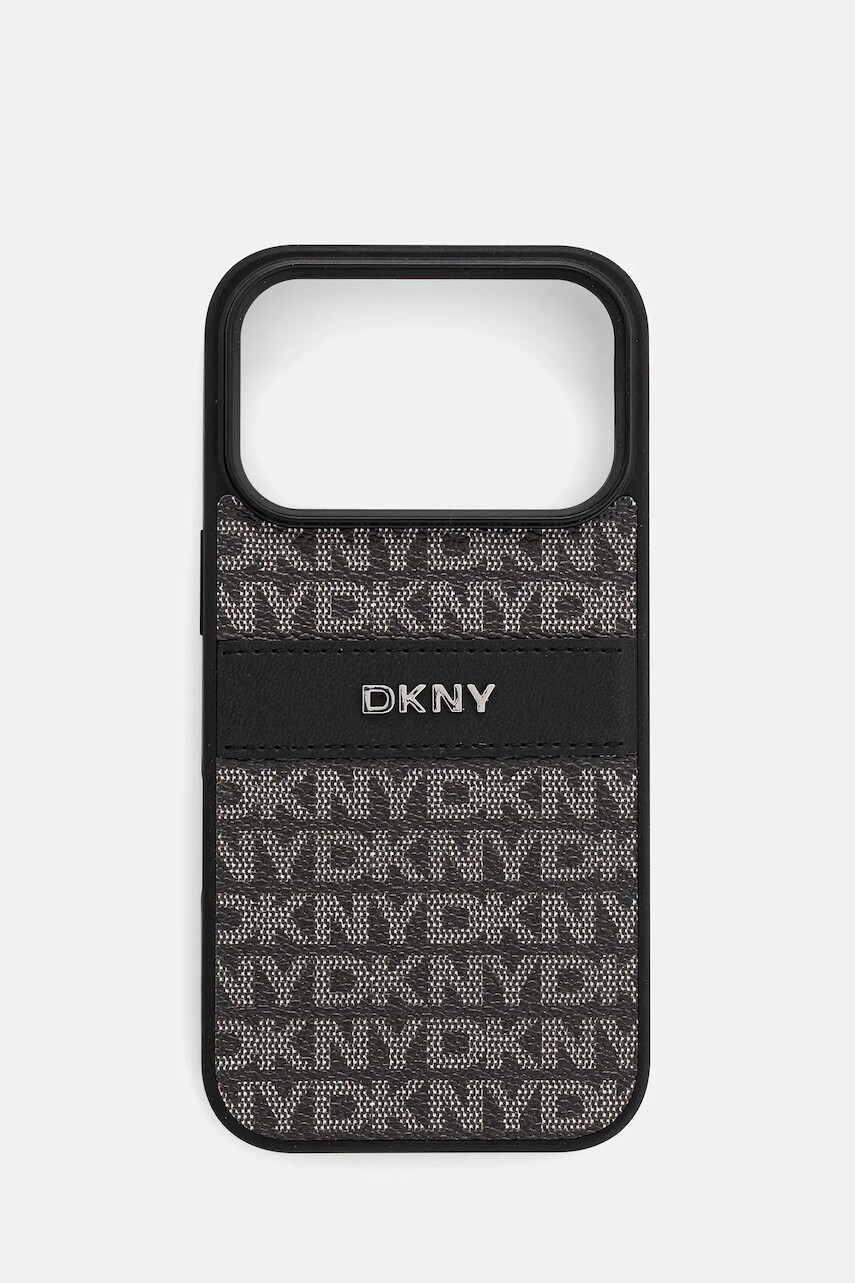 Puzdro na mobil Dkny iPhone 17 Pro čierna farba, DKHCP17LPRTHSLK