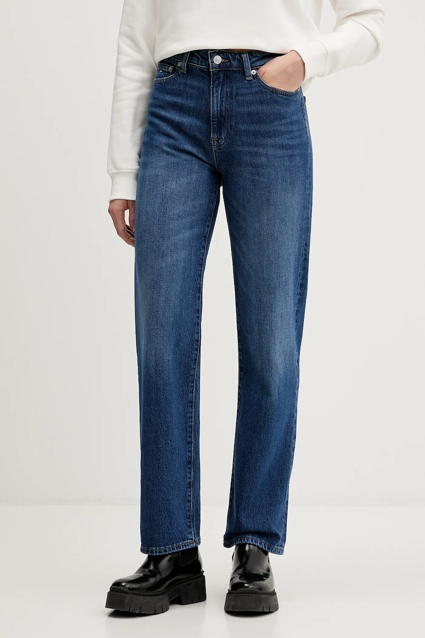 Rifle Tommy Jeans vysoký pás, DW0DW22615