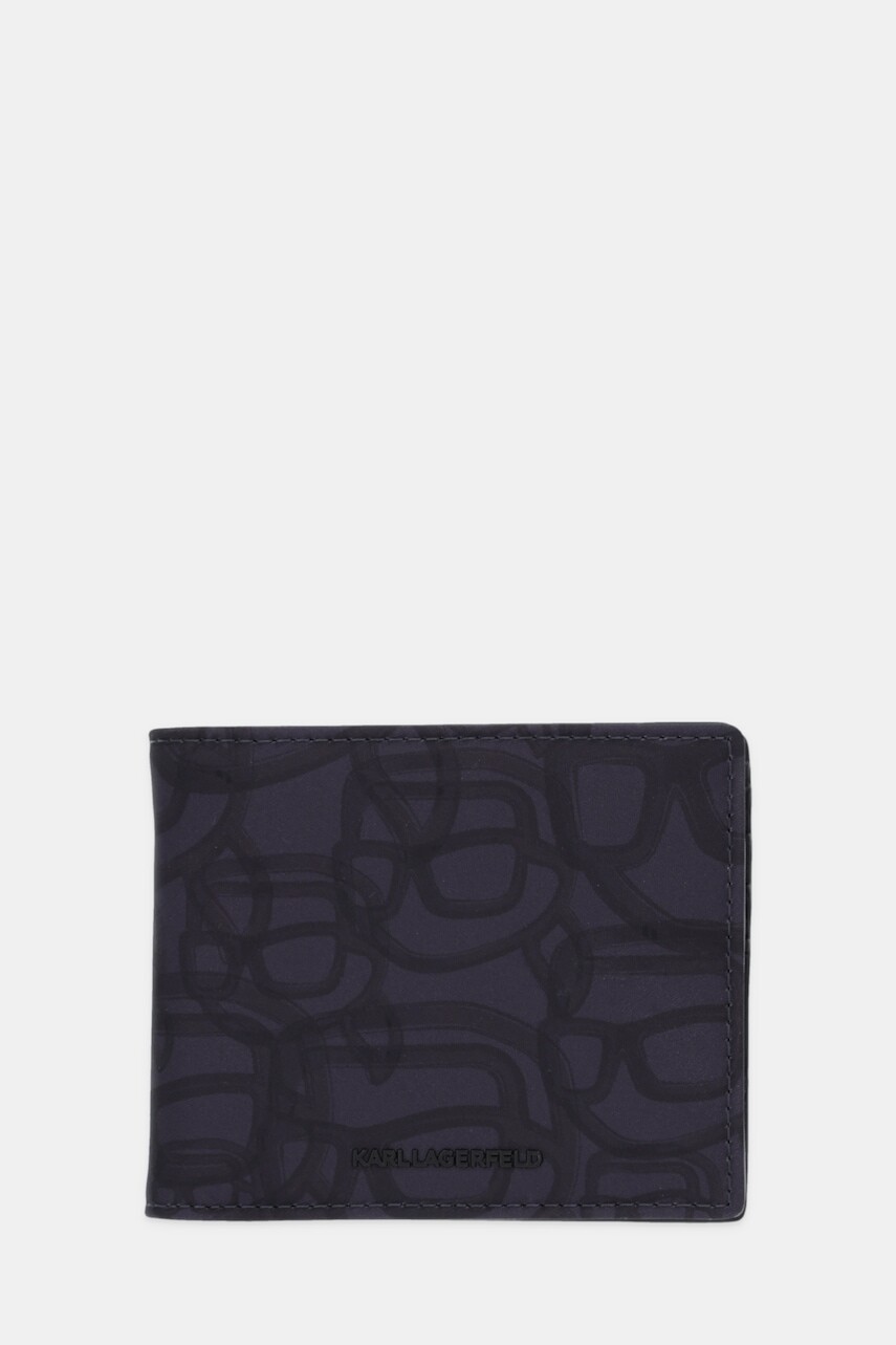 Peňaženka Karl Lagerfeld K/IKON pánska, čierna farba, B1M32059