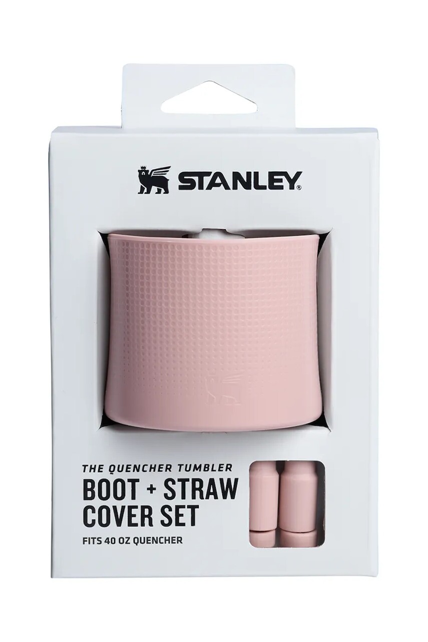 Silikónové príslušenstvo na poháre Stanley Quencher Boot + Straw Topper ružová farba