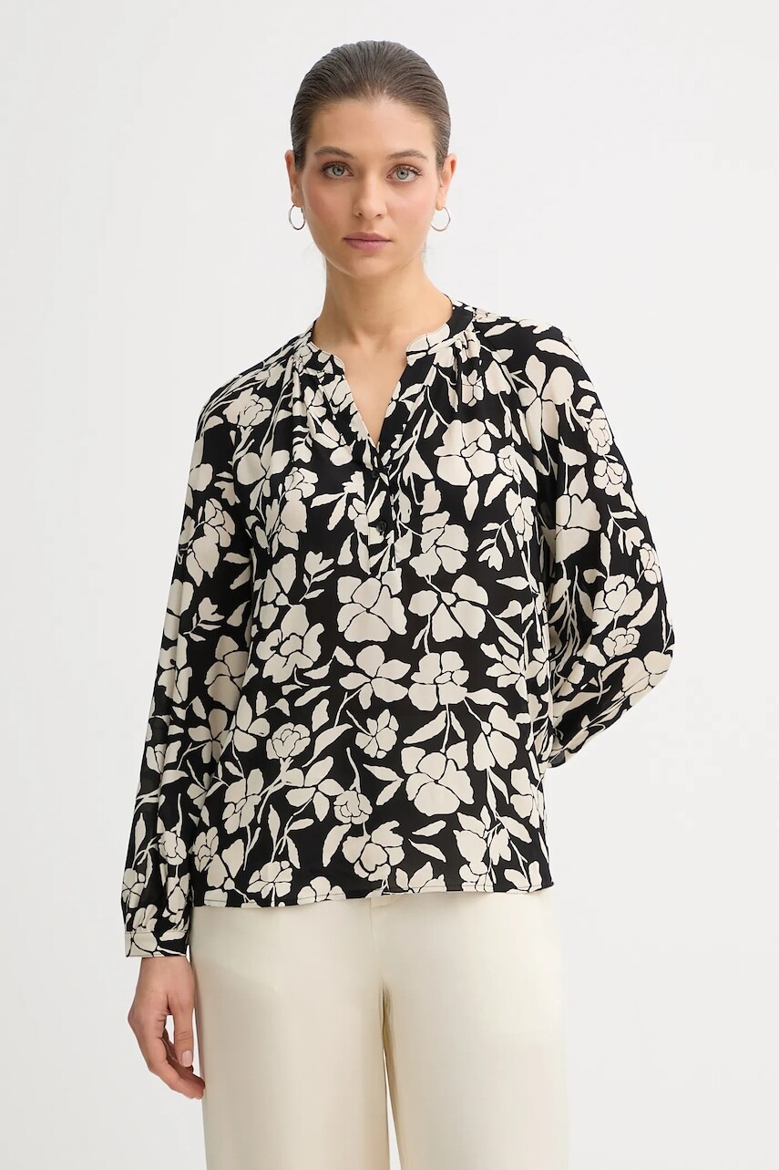 Blúzka United Colors of Benetton béžová farba, vzorovaná, 50IGDQ0CN