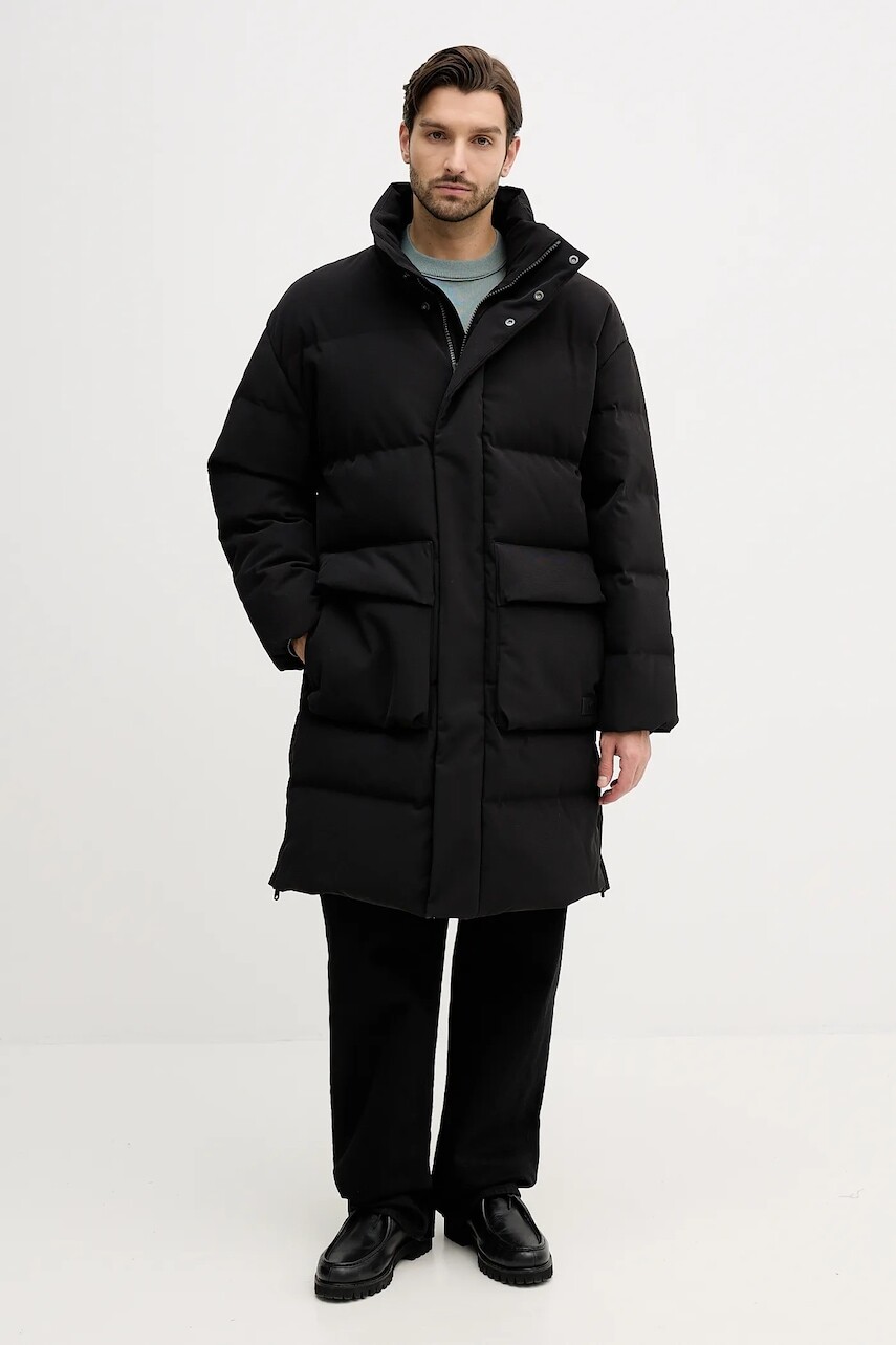 Bunda Calvin Klein Jeans čierna farba, zimná, LV04RD515G