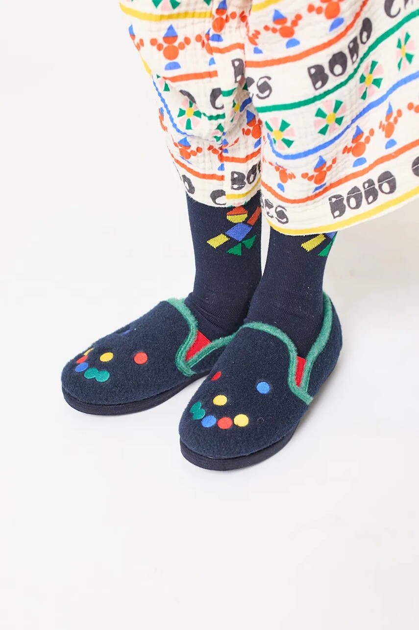 Detské papuče Bobo Choses Fun Face tmavomodrá farba, 225FI004