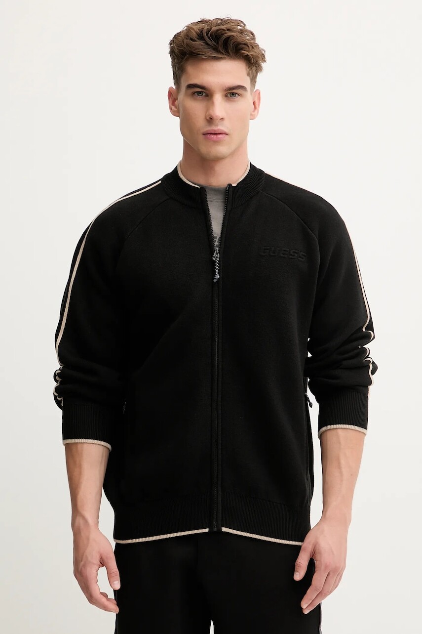 Sveter Guess YAKI čierna farba, Z5BQ11 Z0960