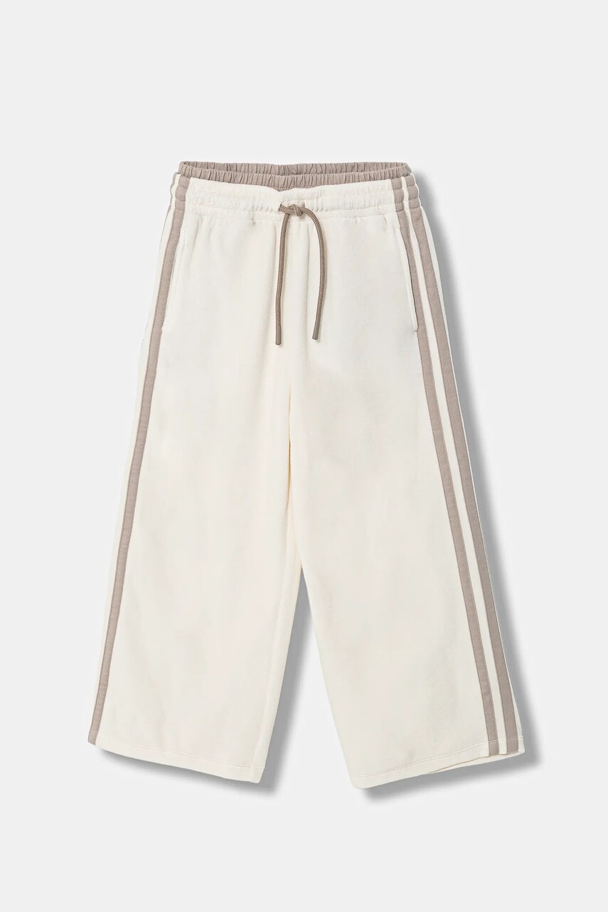 Detské tepláky United Colors of Benetton béžová farba, s nášivkou, 3UAPCF06T