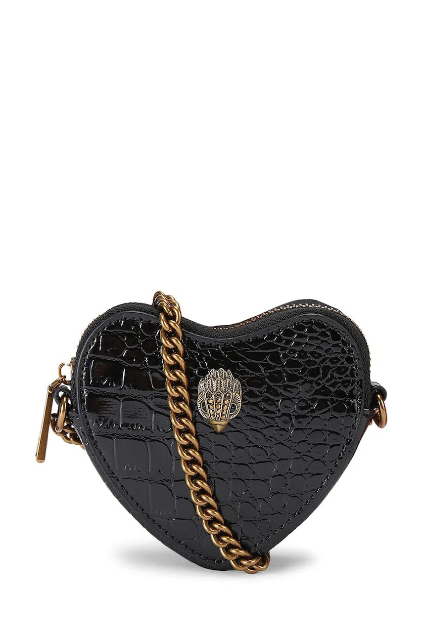 Kožená kabelka Kurt Geiger London čierna farba, 9548400409