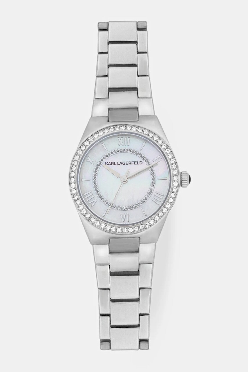 Hodinky Karl Lagerfeld dámske, strieborná farba, R0553105506