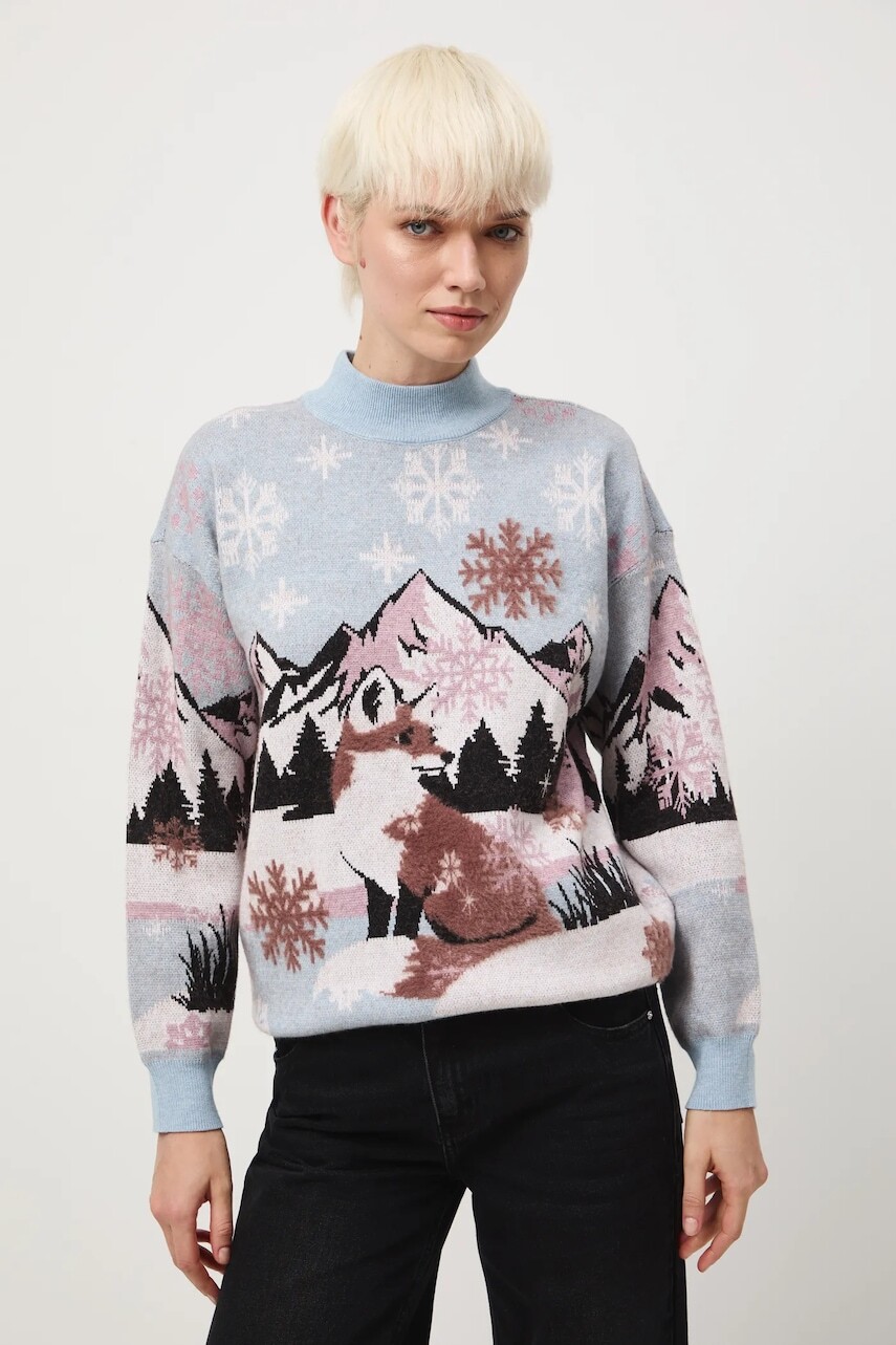 Sveter Medicine viac farieb, ľahké, s polorolákom