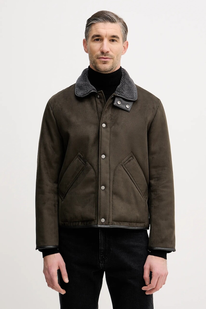 Bunda Sisley zelená farba, prechodná, 2KVHSN04B