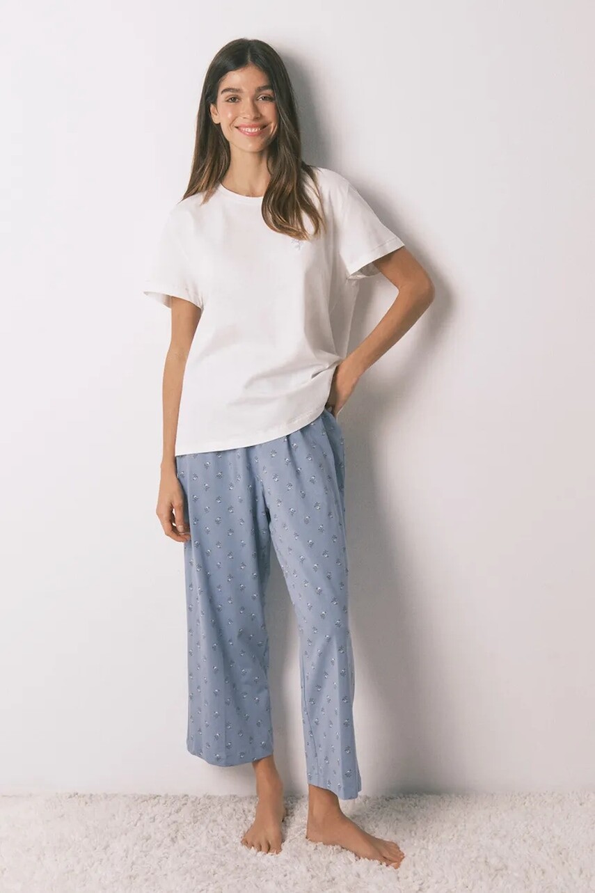 Bavlnené pyžamo women'secret béžová farba, bavlnené, 3592467