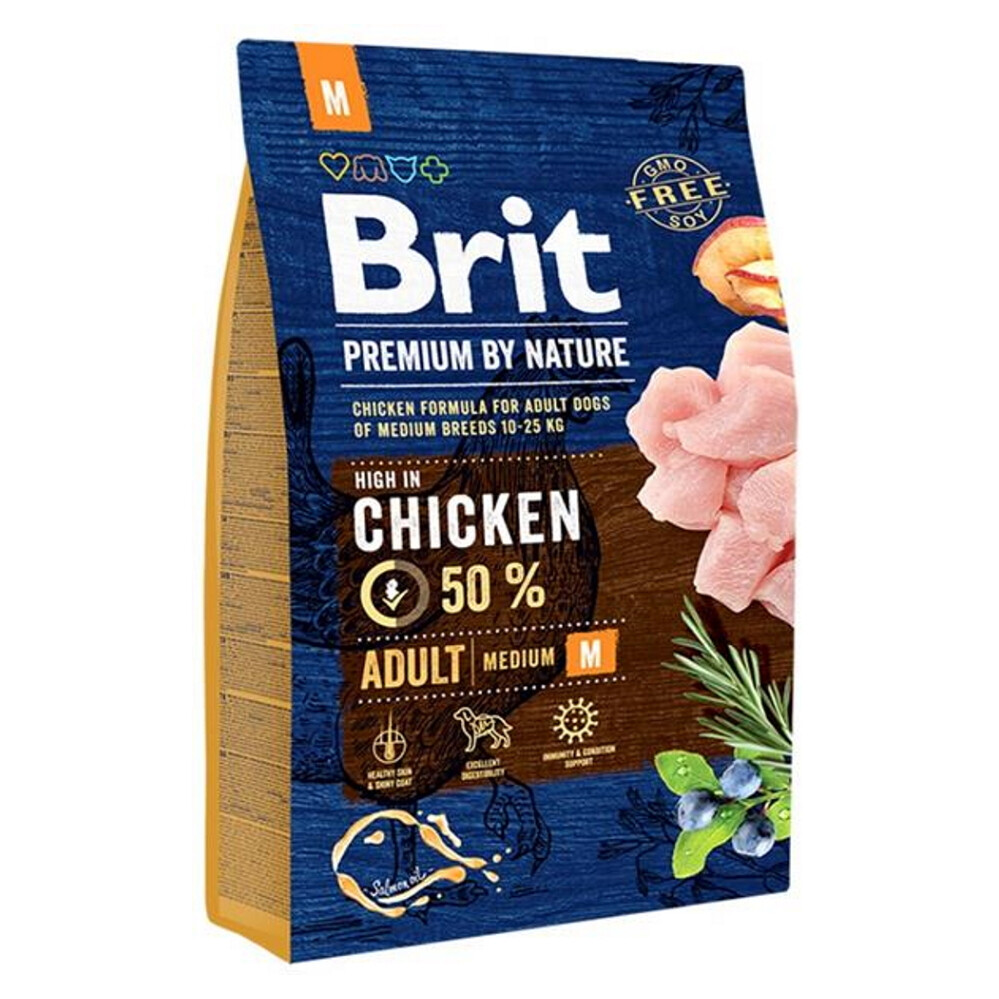 BRIT Premium by Nature Adult M granule pre psov 1 ks, Hmotnosť balenia: 15 kg