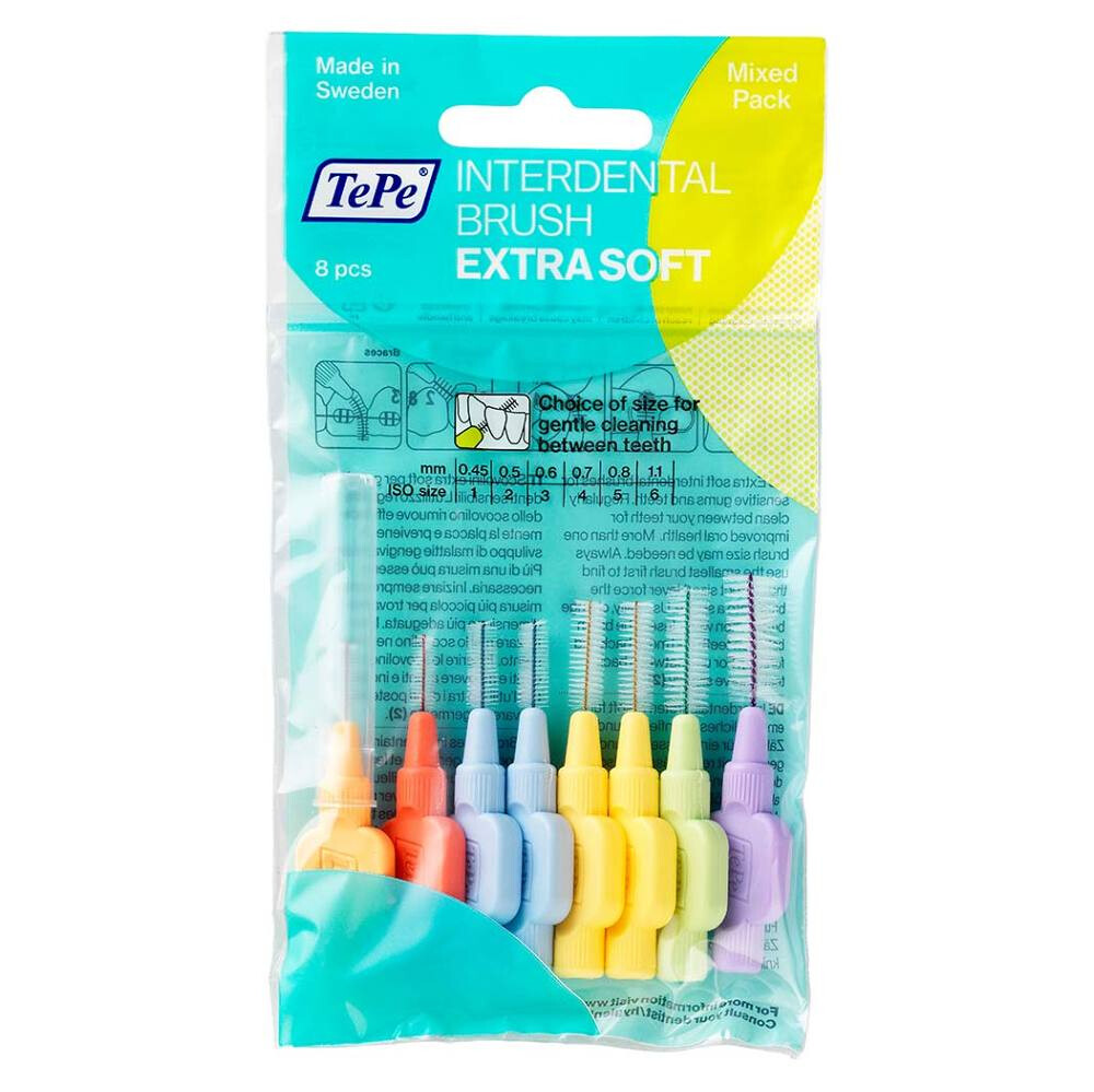 TEPE Medzizubná kefka Extra Soft start MIX 8 ks