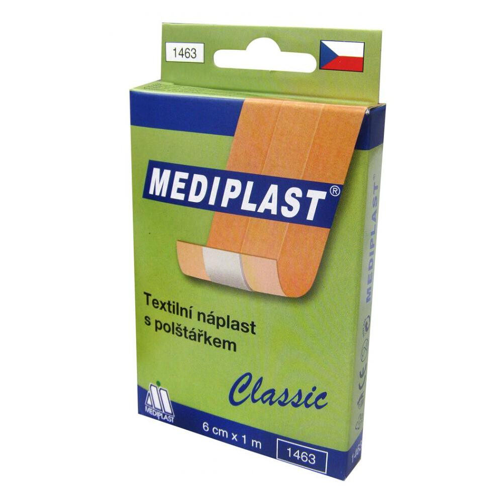 MEDIPLAST rýchloobväz textilná náplasť 6 cm x 1 m