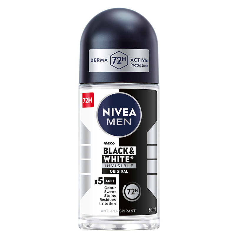 NIVEA MEN Deo roll-on Invisible for Black & White Power 50 ml