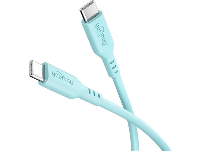 Kábel GOOBAY 77744 USB-C/USB-C 1,5m Turquoise