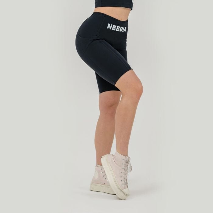 NEBBIA Dámske šortky Biker High Waist Gym Therapy Black  XSXS