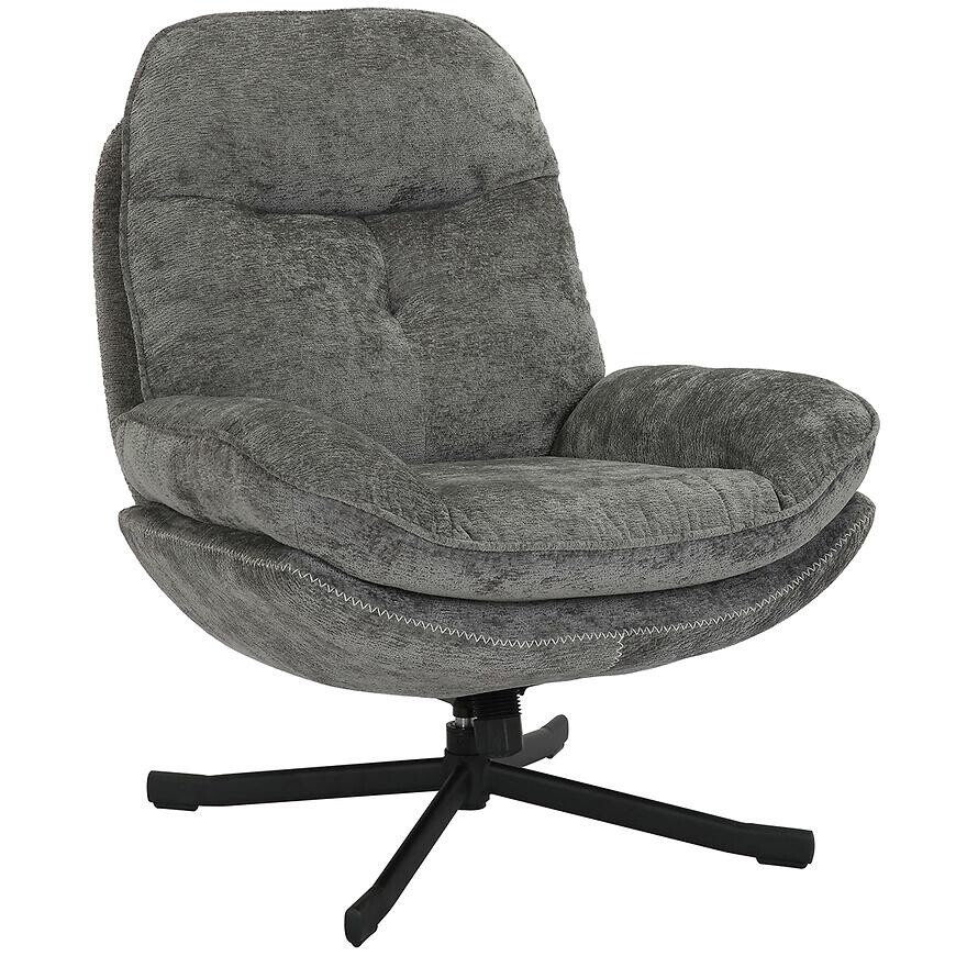 Kreslo Karmen tmavosivé