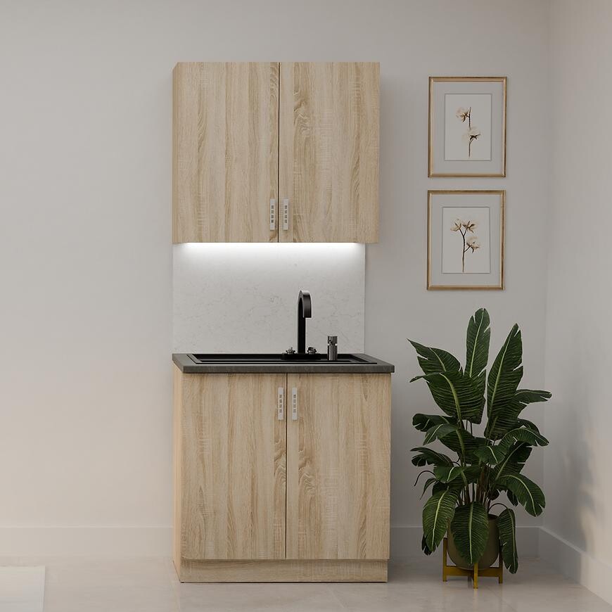 Kuchynská linka Sara Sonoma 80 cm bez pracovnej dosky