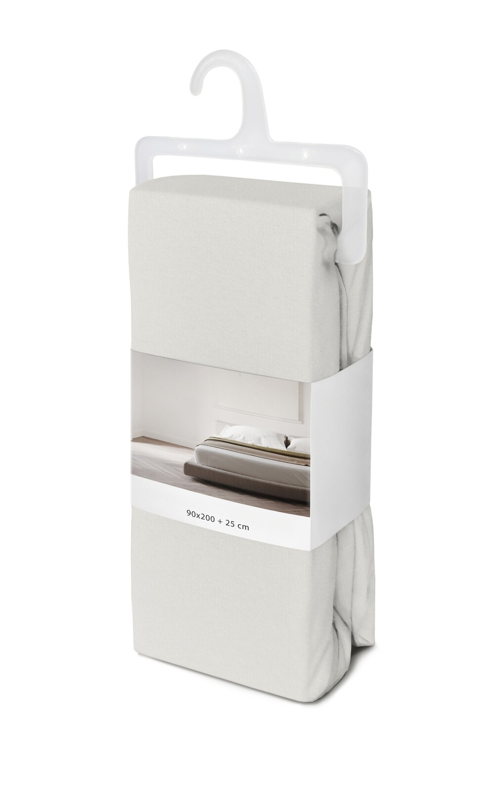Bavlněné prostěradlo Fashion 90x200 + 25 cm bílé