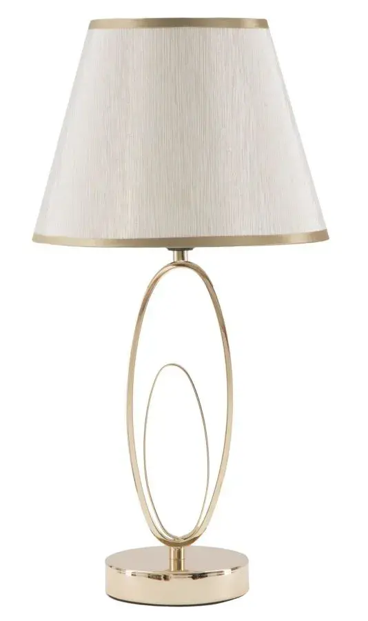Stolní lampa Glam Flush 47 cm krémovo-zlatá