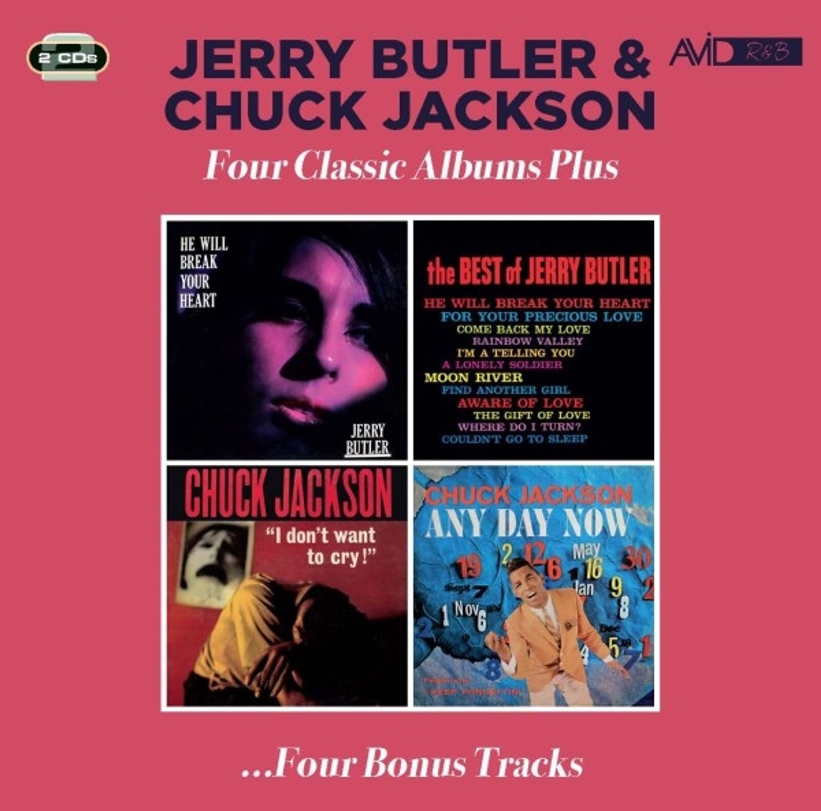 Jerry Butler & Chuck Jackson, FOUR CLASSIC ALBUMS PLUS, CD