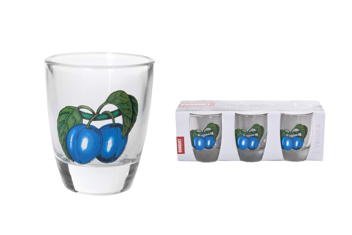 MAKRO - Sada kališek 6ks 0,03l Lov rôzne dekory