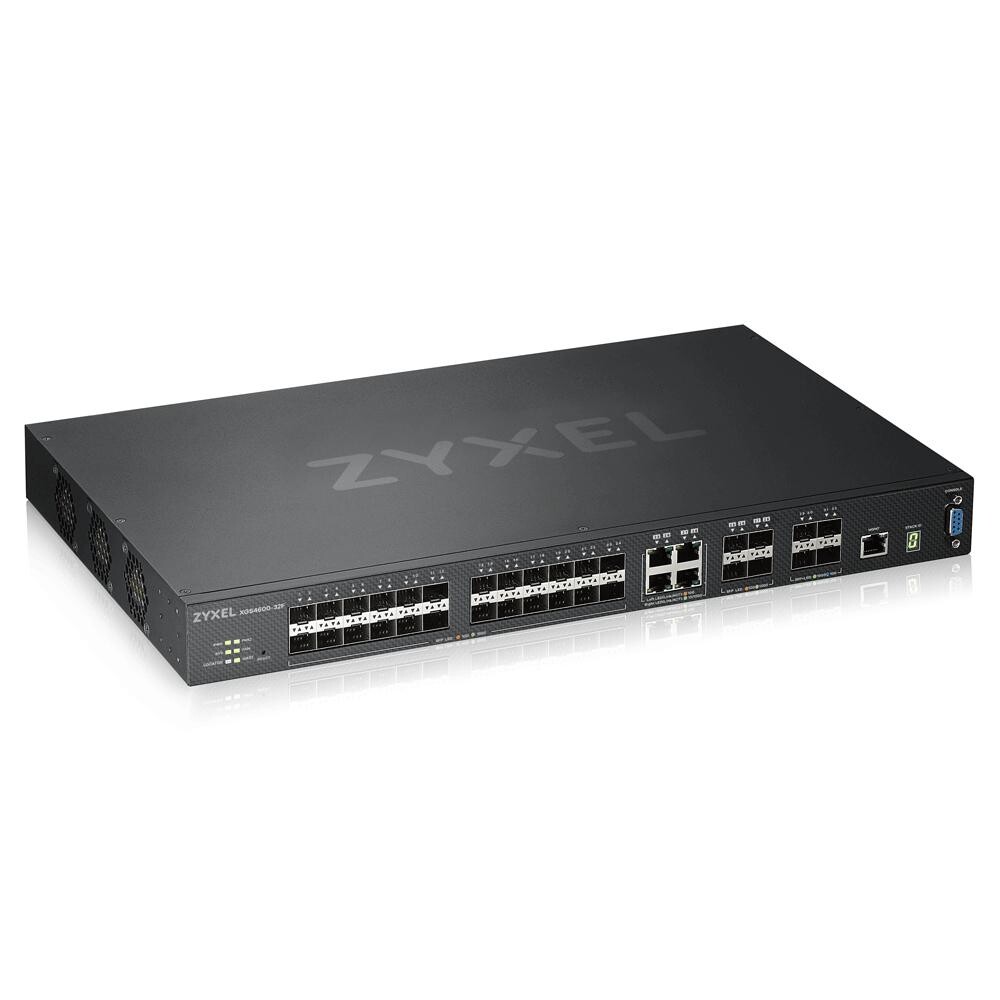 Zyxel CX4800-56F, EÚ, 48-port 10/25G L3 Aggregation Fiber Switch with 8 100G Uplink (s 2 AC power supply)