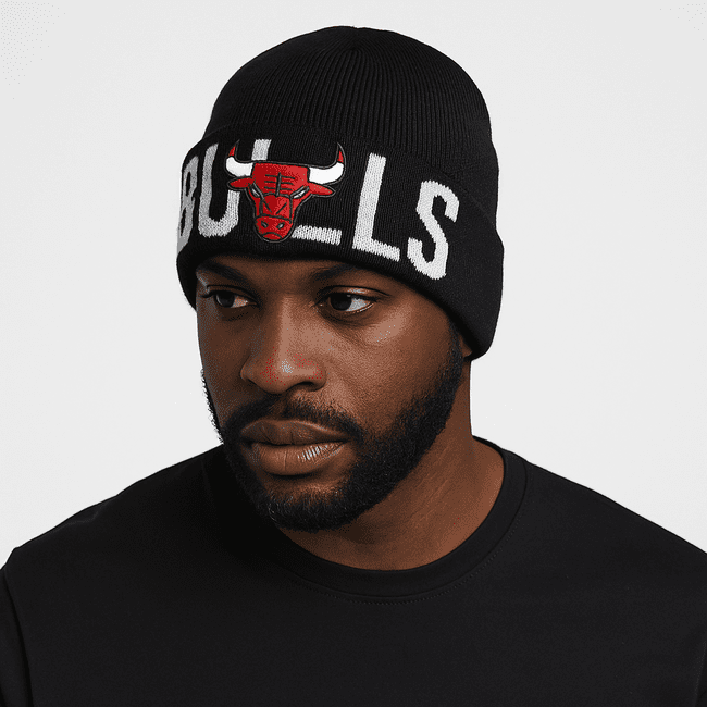 Zimná čapica New Era Knit Medium NBA Wordmark Beanie Chicago Bulls - UNI