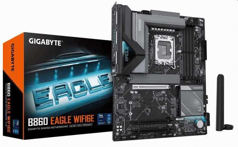 Gigabyte B860 EAGLE WIFI6E, Intel B860, LGA1851, 4xDDR5, ATX B860 EAGLE WIFI6E