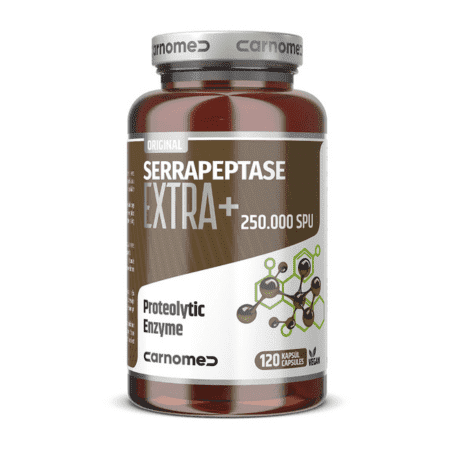 CARNOMED Serrapeptase extra+ 250 000 SPU 120 kapsúl