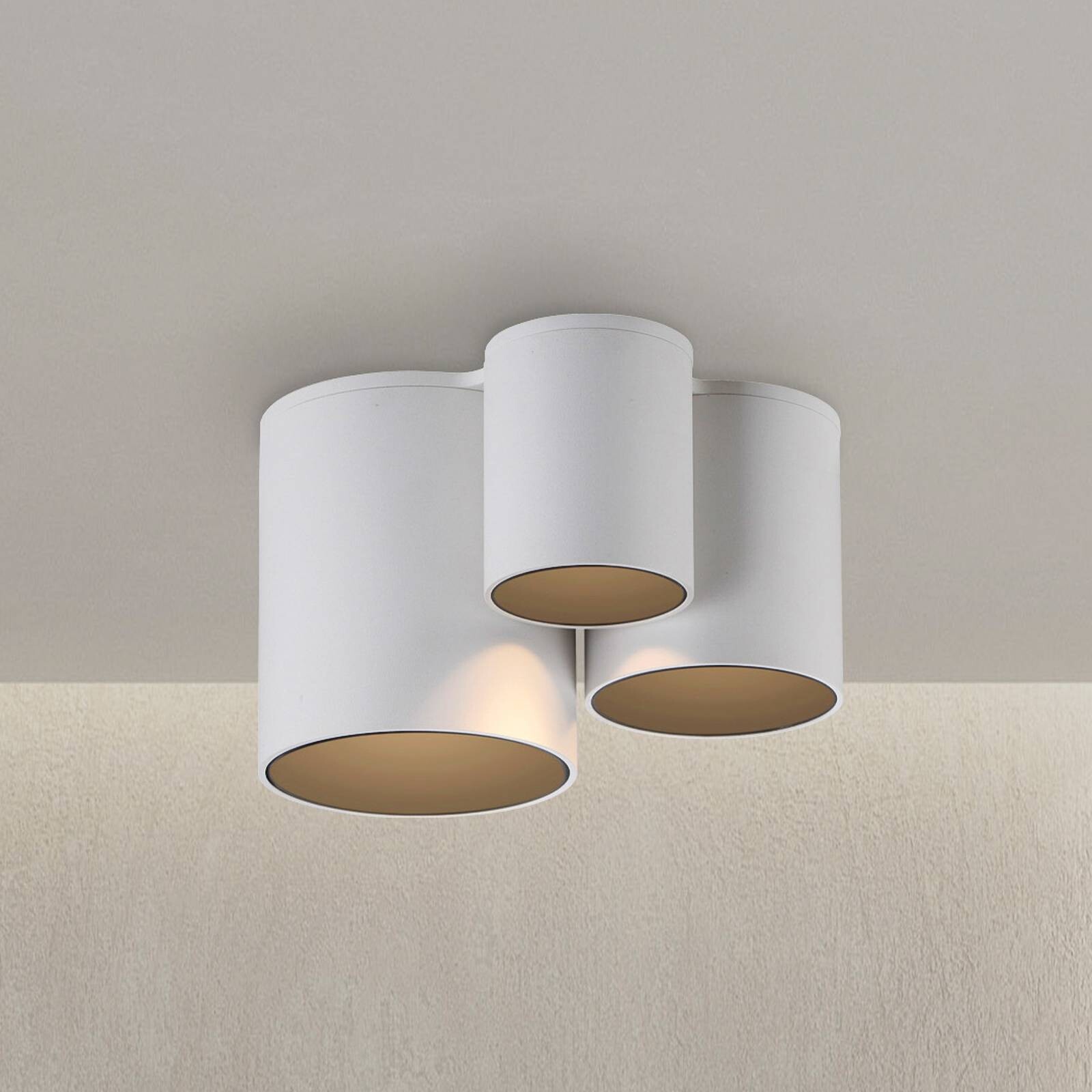 PURE stropné LED svetlo do kúpeľne Point, biele, dĺžka 18 cm, 3-pl.