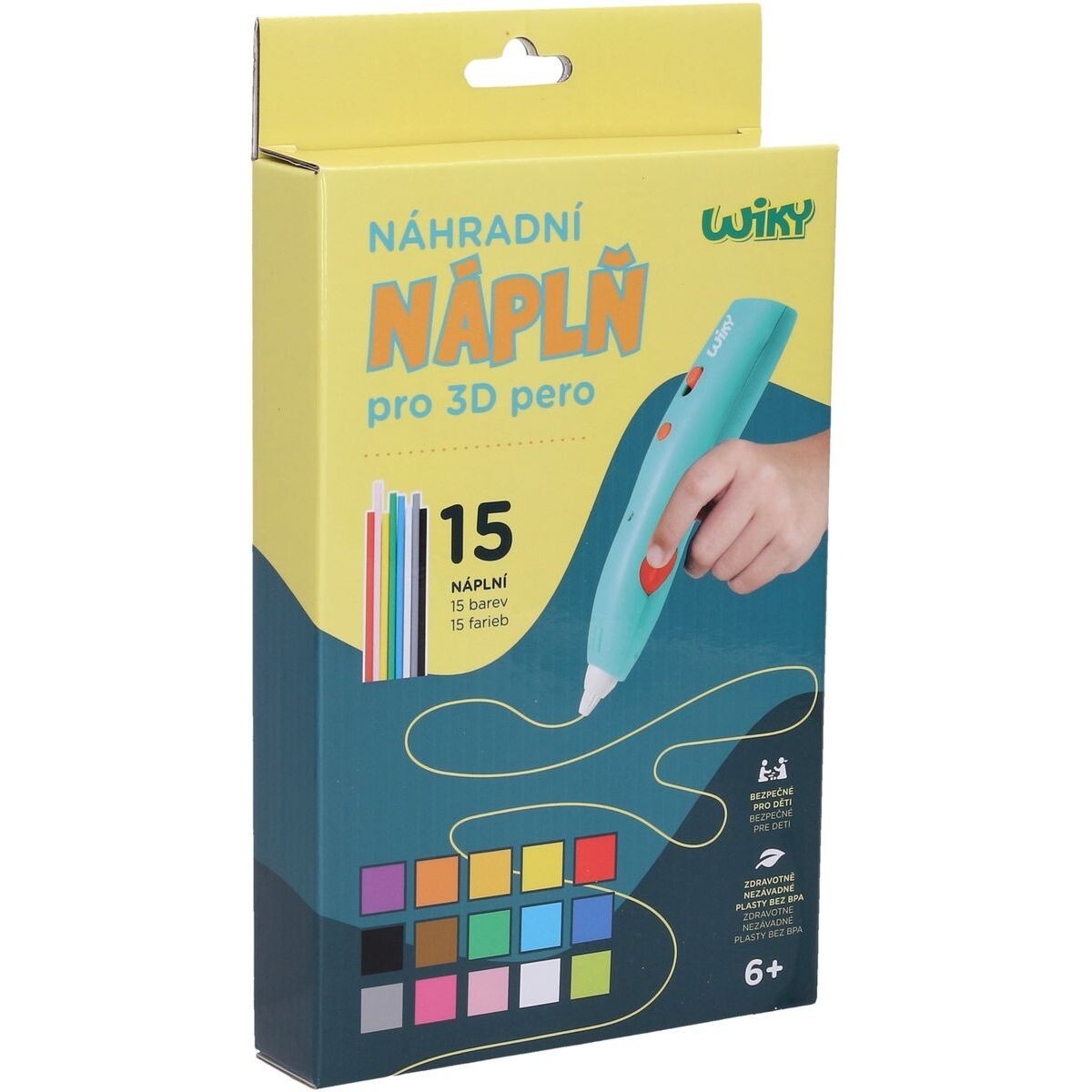 Náhradné náplne do 3D pera WIKY 15x3 m