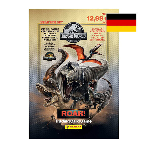 Panini Jurský park ROAR - Zberateľské karty - Starter pack - DE