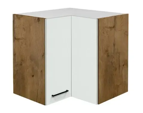 Horná rohová kuchynská skrinka Avila, dub lancelot/krémová,šírka 60 cm%