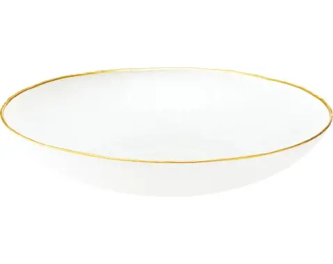 Misa Dia 30 cm, biela/zlatá%