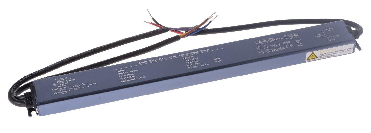 T-LED LED stmievateľný zdroj (trafo) 12V 150W IP67 DALI 056602