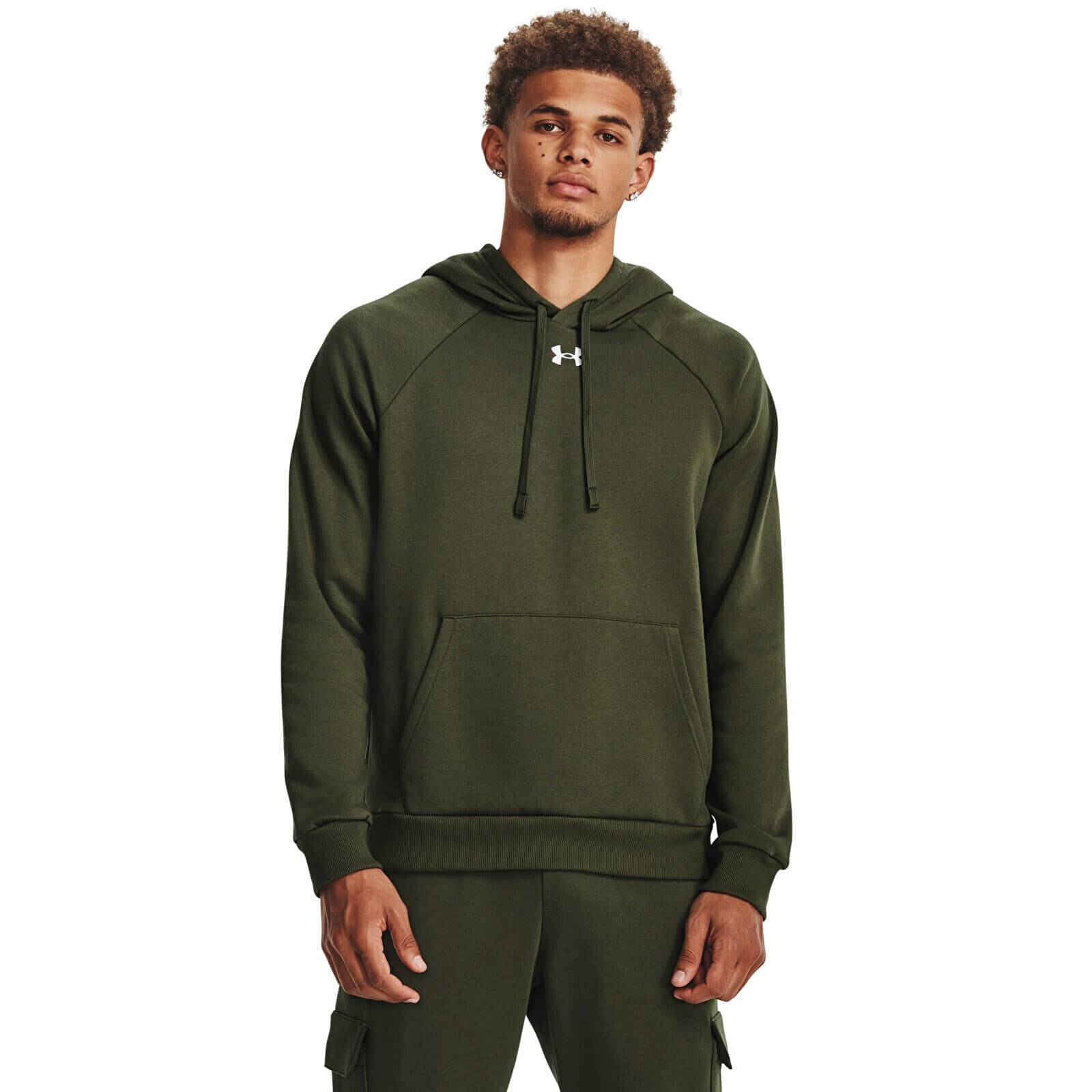 Mikina Under Armour Rival Fleece Hoodie Green L