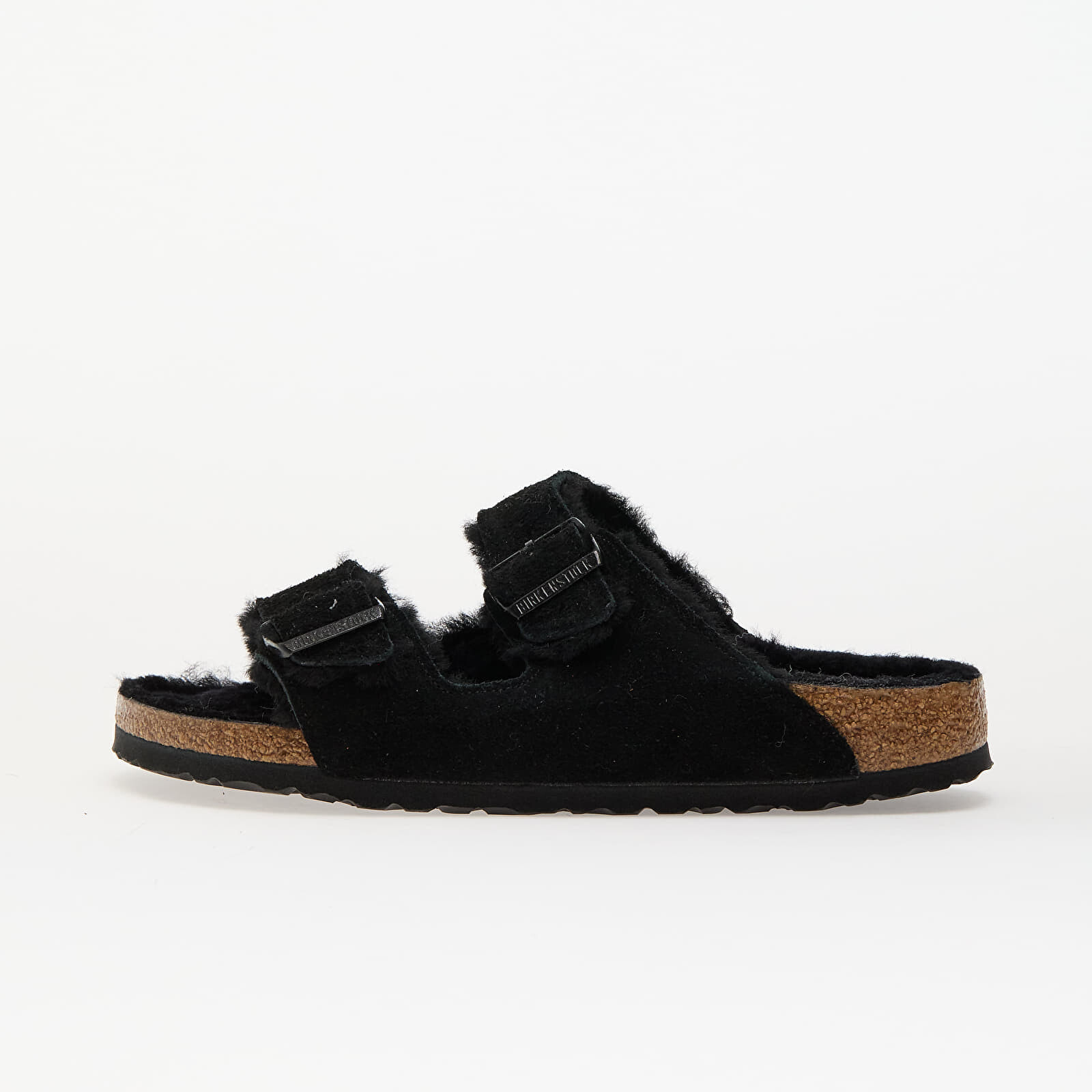 Tenisky Birkenstock Arizona Shearling Suede Leather/ Fur Black EUR 36