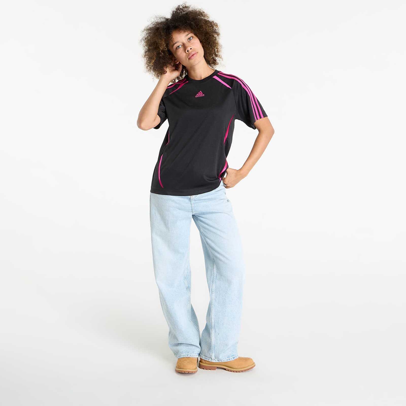 Tričko adidas Adicolor Teamgeist Loose T-Shirt Black M