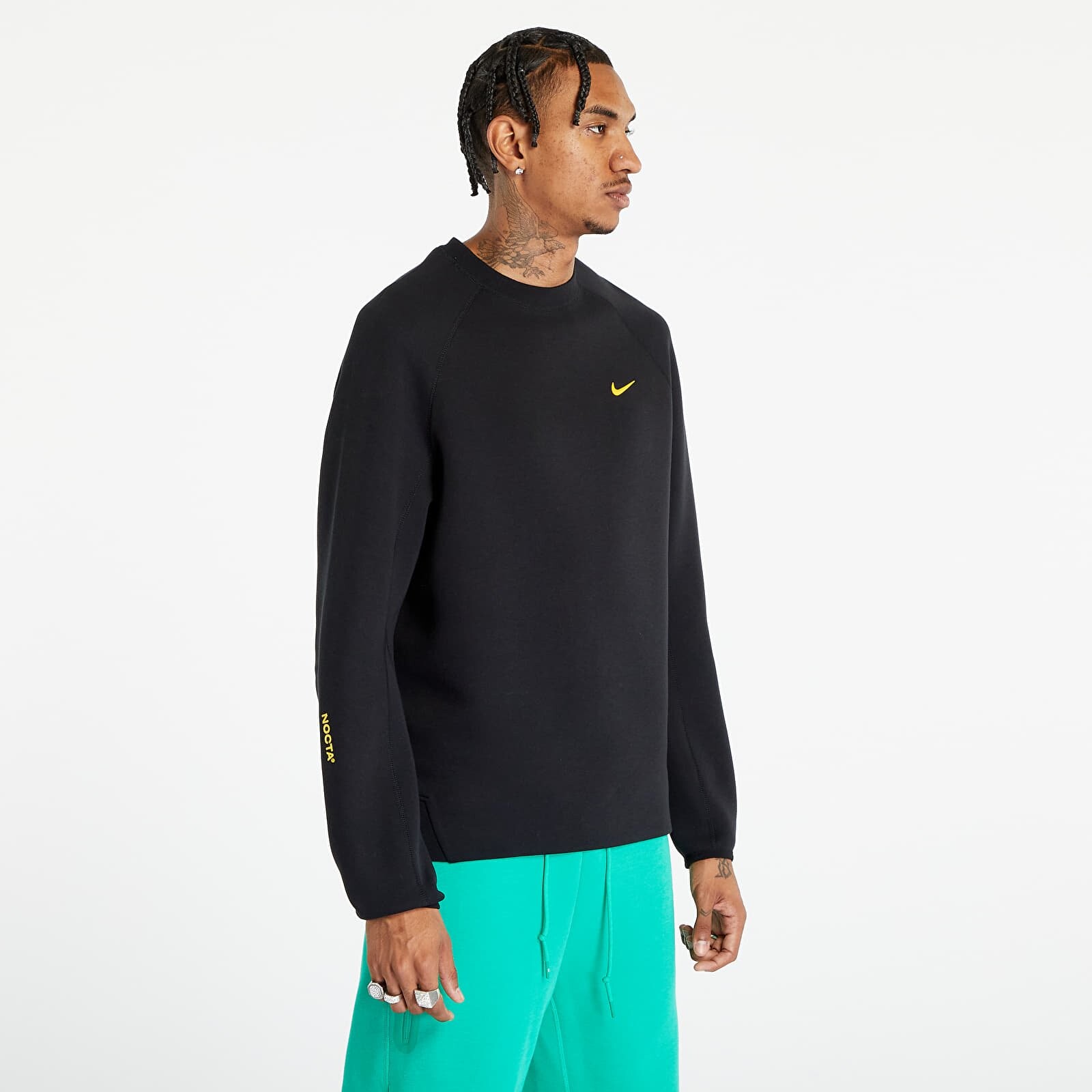 Mikina Nike x NOCTA Tech Fleece Men's Crew Black/ University Gold S