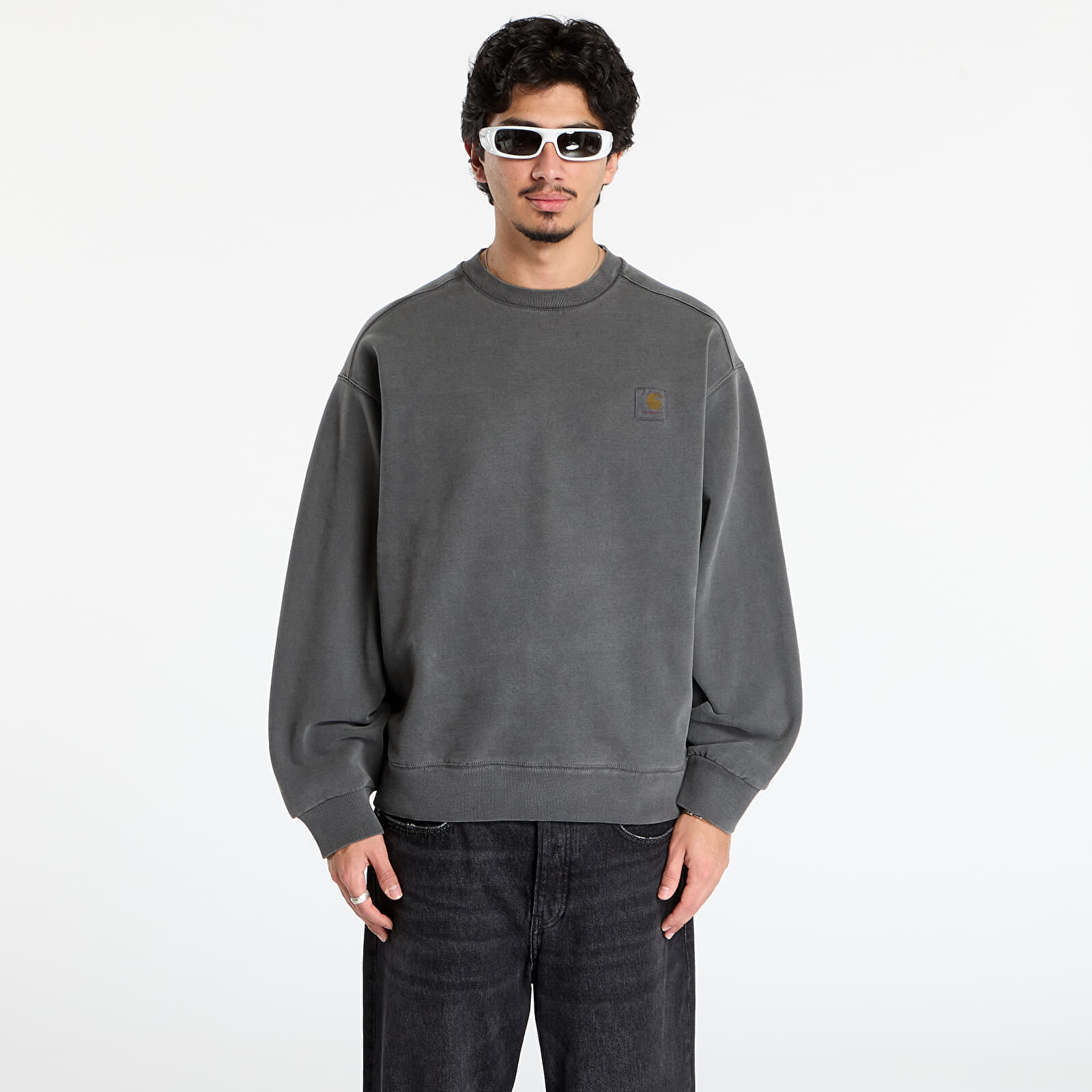 Mikina Carhartt WIP Vista Sweat UNISEX Black Garment Dyed XL