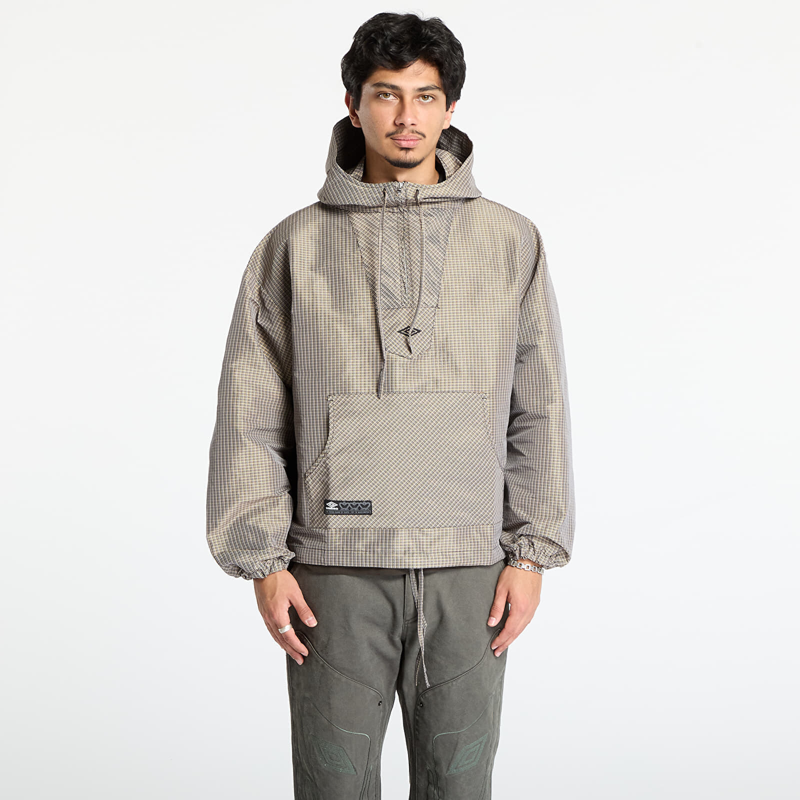 Bunda Umbro Masked Check Anorak Beige/ Black S