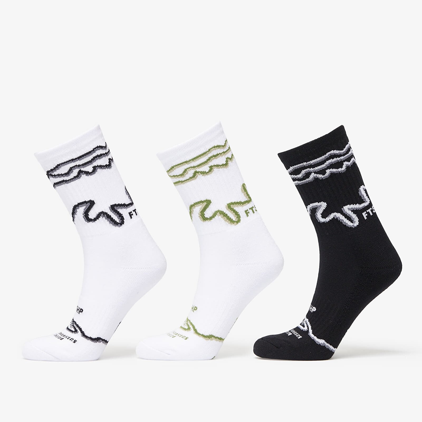 Ponožky Footshop The Stripes Socks 3-Pack Multicolor 36-38